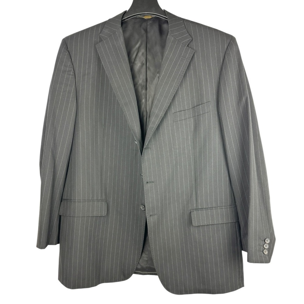Sorrani Sartoriale x Loro Piana Zelander Merino Wool Pinstripe Blazer 58 L US 48 - Picture 15 of 16